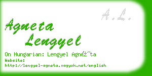 agneta lengyel business card